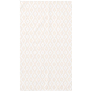 Beige and white diamond pattern tablecloth