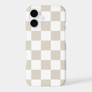 Beige and White Retro Check