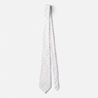 Beige and White Seashells and Starfish Beach tie