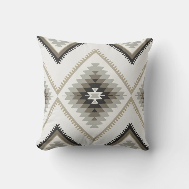 Beige Aztec Cushion (Front)