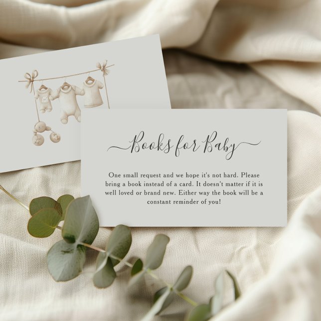 Beige Baby Clothes And Toys Books for Baby Enclosure Card (Creator Uploaded)
