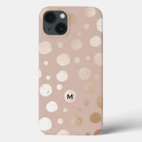 Beige background shimmering circles pattern