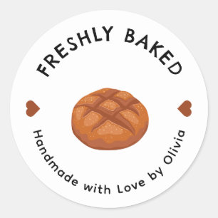 Beige Bakery business Sticker