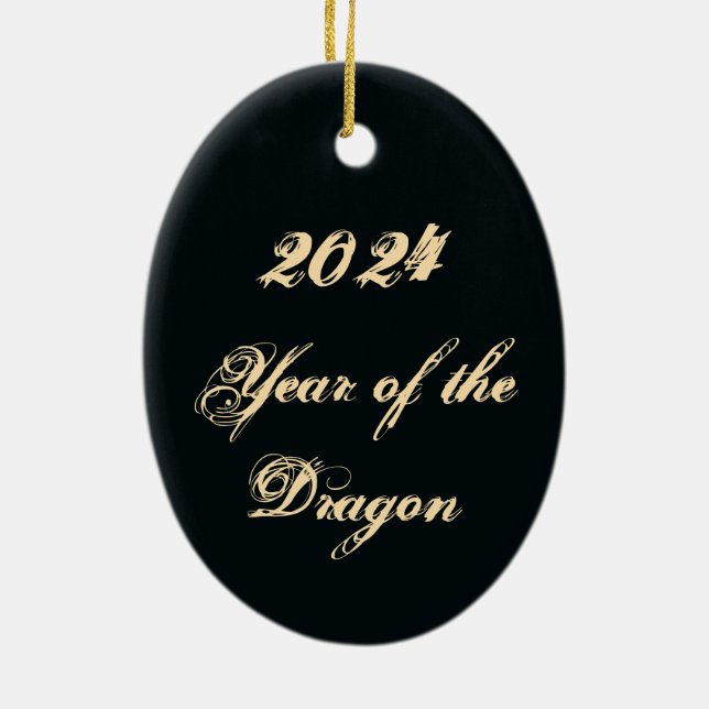 Beige Beast Ceramic Tree Decoration (Back)