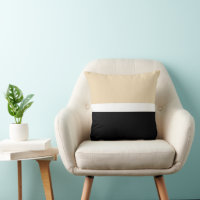 Beige Black Abstract Stripe