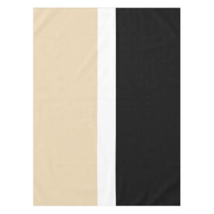 Beige Black Abstract Stripe Tablecloth