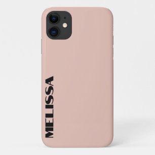Beige Black Bold Typography Case-Mate iPhone Case