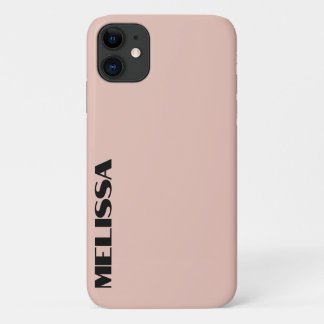 Beige Black Bold Typography Case-Mate iPhone Case