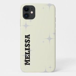 Beige Black Bold Typography Case-Mate iPhone Case