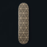 Beige Black Geometrie Pattern Skateboard deck.<br><div class="desc">Beige Black Geometrie Pattern Skateboard deck.</div>