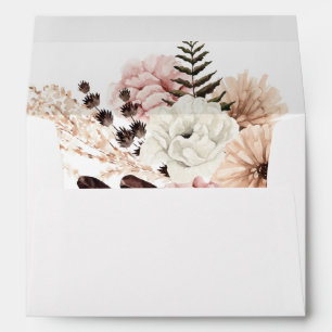 Beige & Blush Pink Rustic Envelope