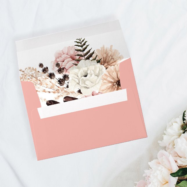 Beige & Blush Pink Rustic - Pink Envelope (Creator Uploaded)