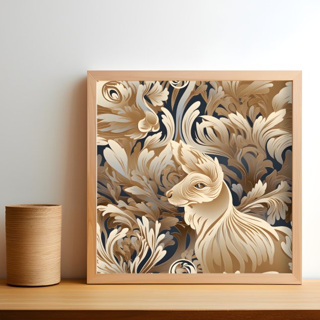 Beige BOHO Rabbit Poster (Creator Uploaded)