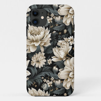 Beige Botanical, beautiful, nature, floral Case-Mate iPhone Case