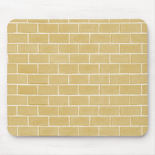 beige brick background mouse pad (Front)