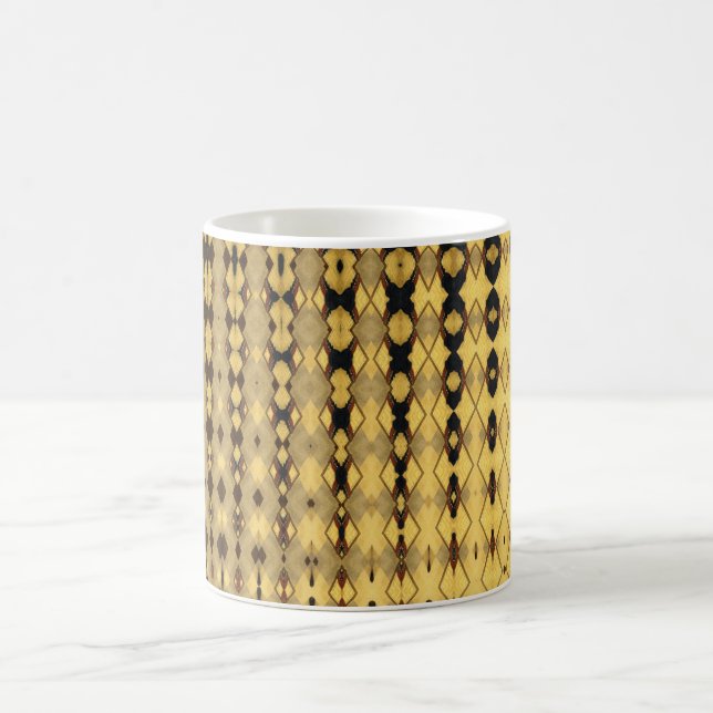 Beige & brown backgammon design- cup (Center)