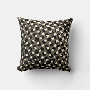 Beige Brown Black White Cushion