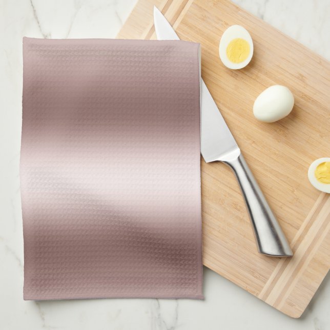 Beige Brown Blurred vertical stripes for curtain Tea Towel (Quarter Fold)