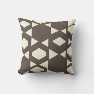 Beige Brown Cushion