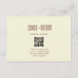 Beige Brown Enclosure Card