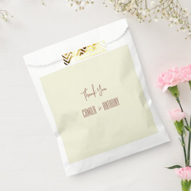 Beige Brown  Favour Bags (Sealed)
