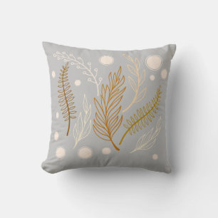 Beige Brown Light Grey Simple Cushion