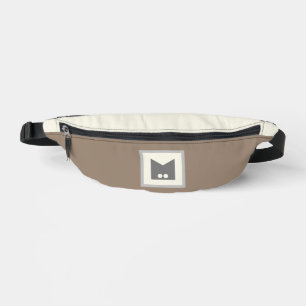 Beige brown stylish accessory belly bag