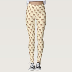 Beige camel leggings