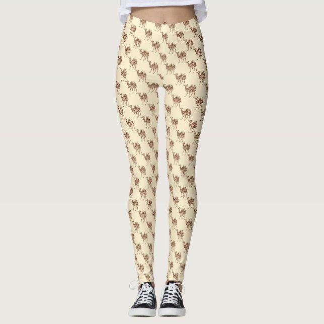 Beige camel leggings (Front)