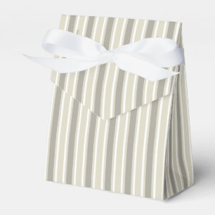 Beige candy stripes favour box
