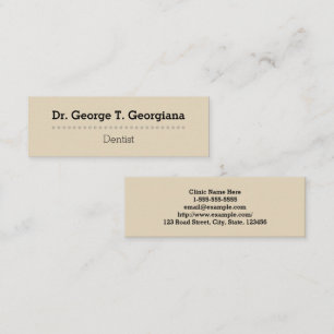 Beige, Clean, Professional Business Card