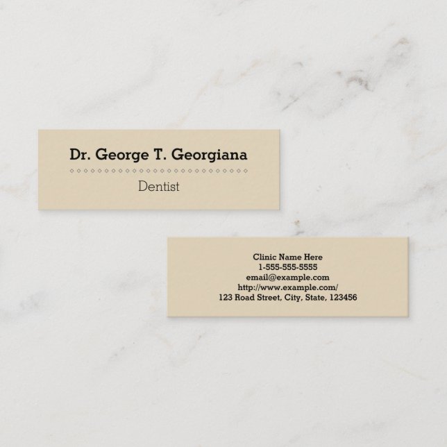 Beige, Clean, Professional Business Card (Front/Back)