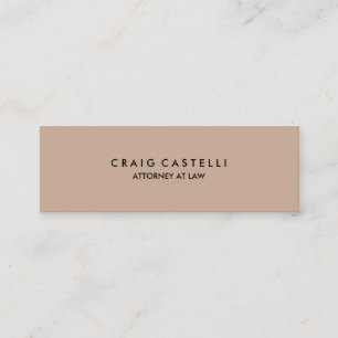 Beige Colour Background Standard Mini Business Mini Business Card