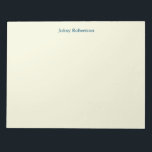 Beige Colour Plain Elegant Professional Modern Notepad<br><div class="desc">Simple,  modern,  minimalist design for companies. This template can be customised to meet all professional occupations.</div>