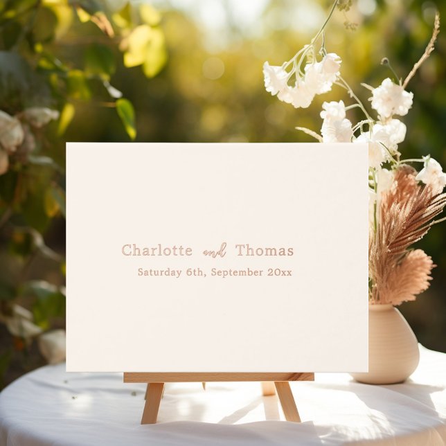 Beige cream minimalist wedding  guest book (Creator Uploaded)