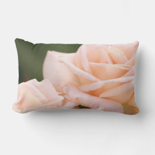 Beige Cream Roses Throw Pillow / Cushion