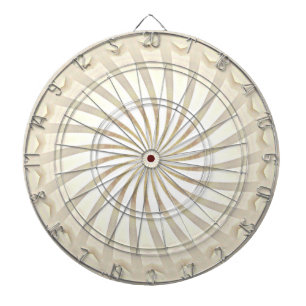 Beige Cream Swirl Dartboard
