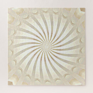 Beige Cream Swirl Jigsaw Puzzle