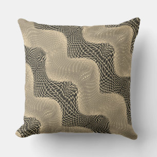 Beige curve, light circle and some jute perception cushion