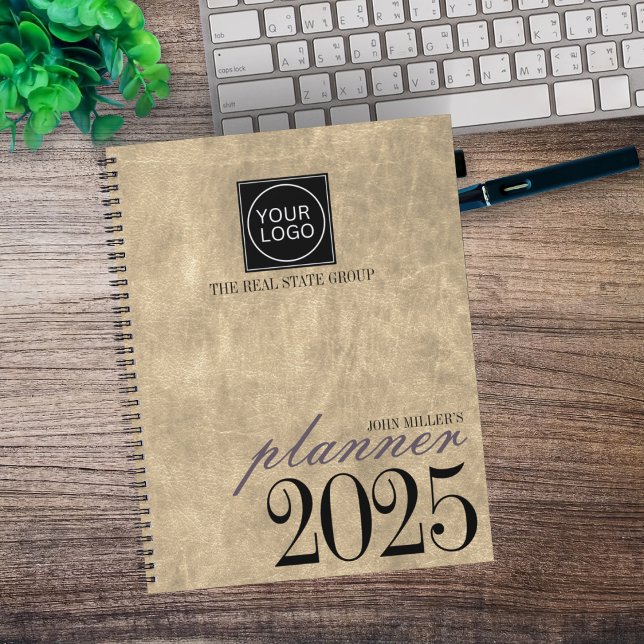 Beige Custom Business Organiser 2025 Company Logo (Creator Uploaded)