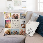 Beige custom photo collage birthday cushion<br><div class="desc">A unique gift for a 21st birthday,  celebrating her life with a collage of 8 of your own photos,  pictures.  Personalise and add her name,  age and a date. A beige,  background.   The name is written with a modern hand lettered style script.</div>