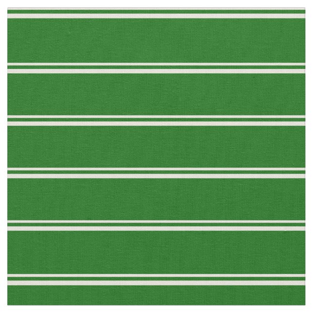 Beige & Dark Green Coloured Pattern Fabric (Close Up)