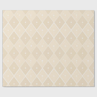 Beige Diamond Modern Scandinavian Minimalist Gift Wrapping Paper