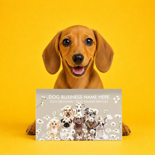 Beige Dog Show Handler Purebred Business Card (Creator Uploaded)