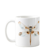 Beige dragonfly elegance minimalist nature Design