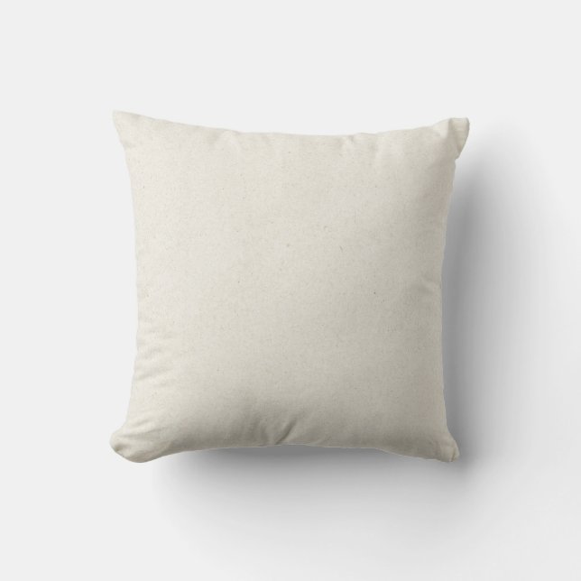 Beige Ecru Solid Pillow (Front)