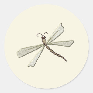 Beige embroidered like Wedding Stickers