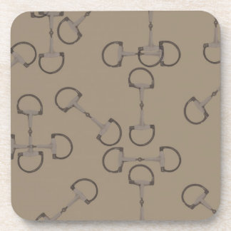 Beige Equestrian Horse Bits Coaster