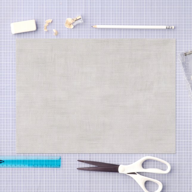 Beige Faux Linen Wedding Tissue Paper (Craft)