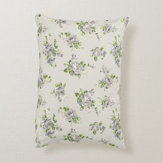 Beige Floral Decorative Pillow Cover – Elegant 